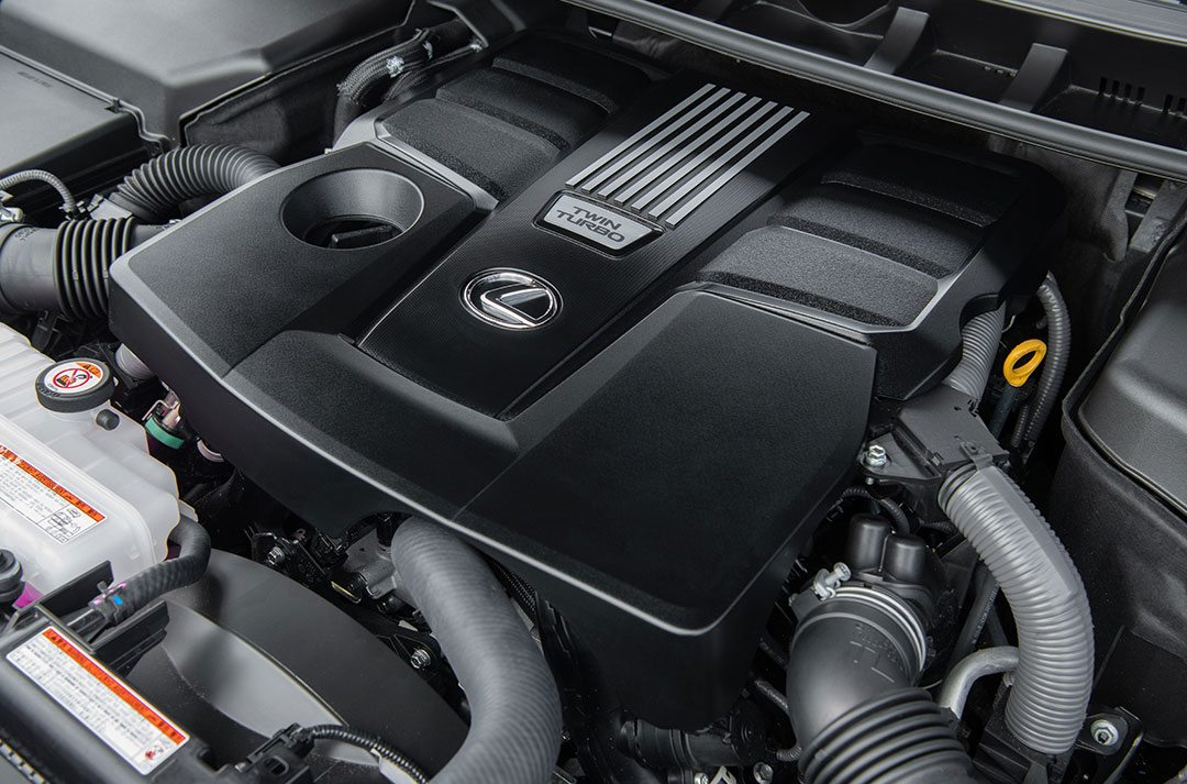 The Lexus LX offers customers the choice of two powerful twin-turbocharged V6 engines