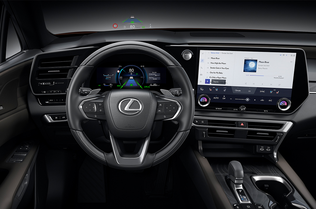 The technology of the Lexus RX.