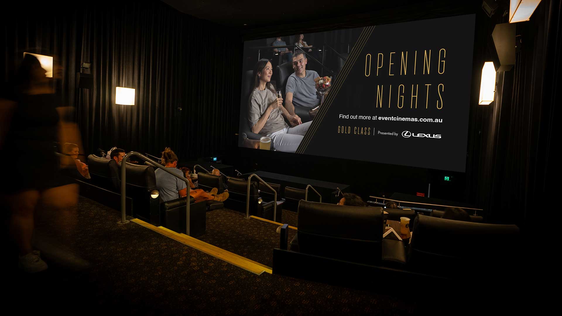 Lexus has entered a major partnership with Event Cinemas Gold Class and Village Cinemas Gold Class.
