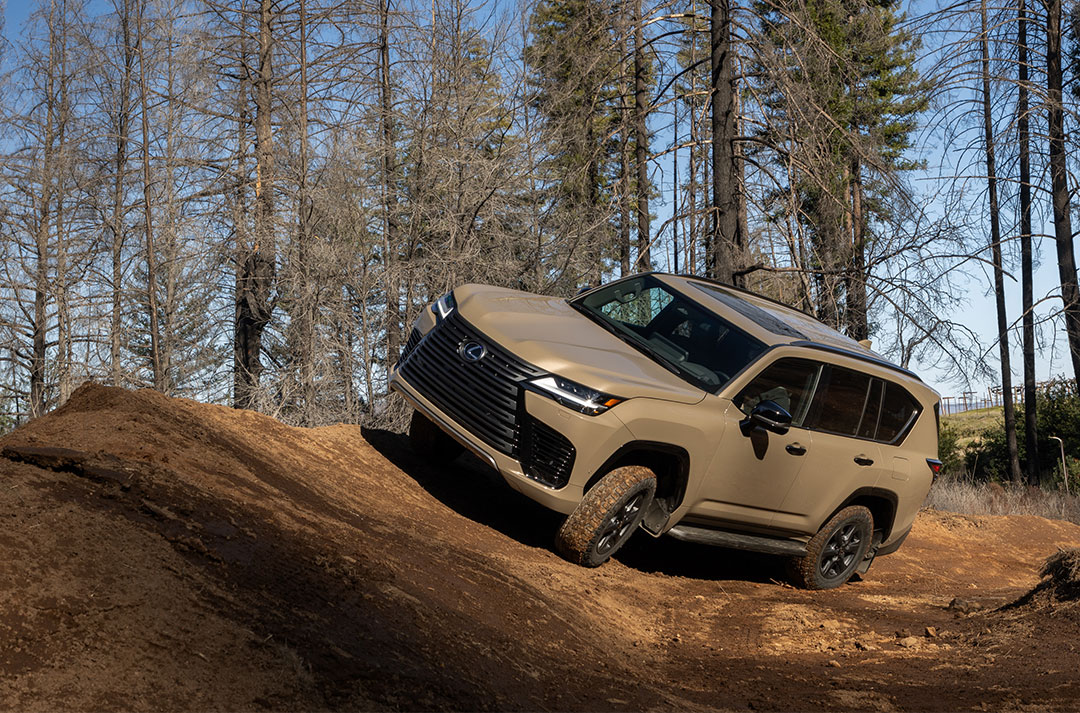 The Lexus LX Overtrail has unique mechanical components to maximise off-road capability